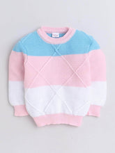 Little Angels Little Angels Round Neck Full Sleeves Color-Block Pink & Blue Cardigan, Pants, Cap & Socks Sweater Sets Sweet Ripple Baby Set